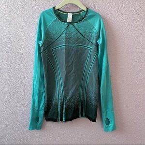 Ivivva Long-sleeved Top (Blue/Aqua)